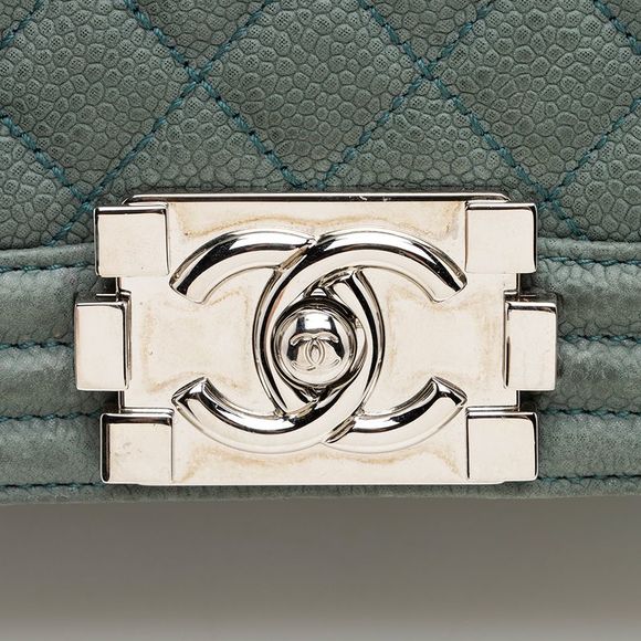 Chanel Matte Caviar Leather Old Medium Boy Bag - FINAL SALE - Picture 9 of 15